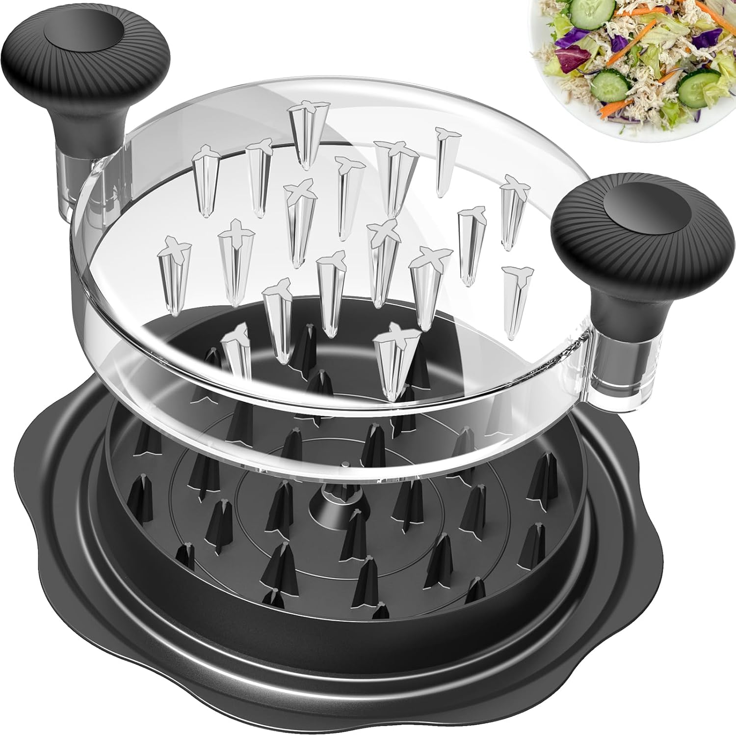 10 in Chicken Shredder Tool, BPA Free, Black
