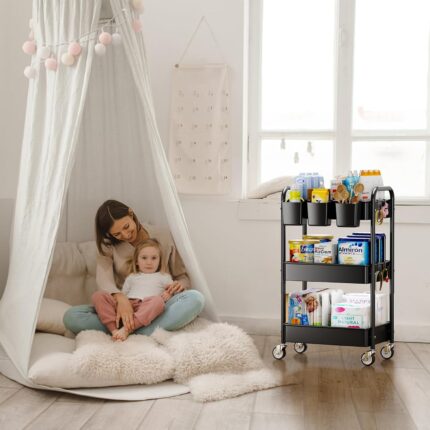 3-Tier Rolling Cart