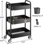 3-Tier Rolling Cart
