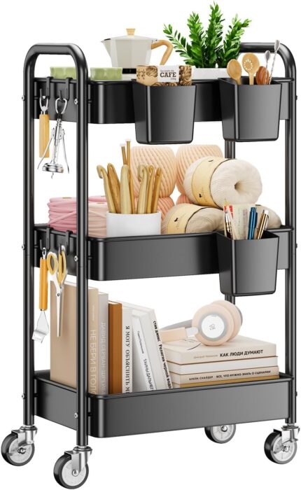 3-Tier Rolling Cart