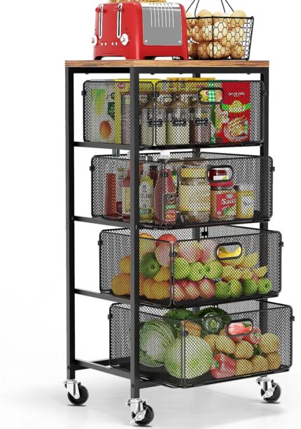 Kitchen Cart with Drawers