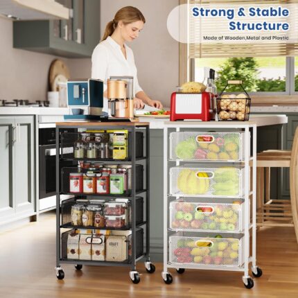 Kitchen Cart with Drawers