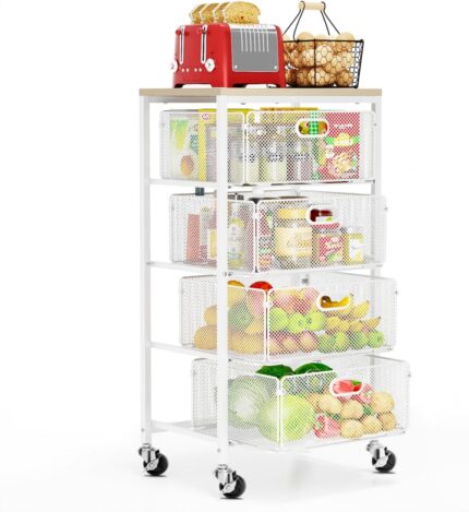 Kitchen Cart with Drawers