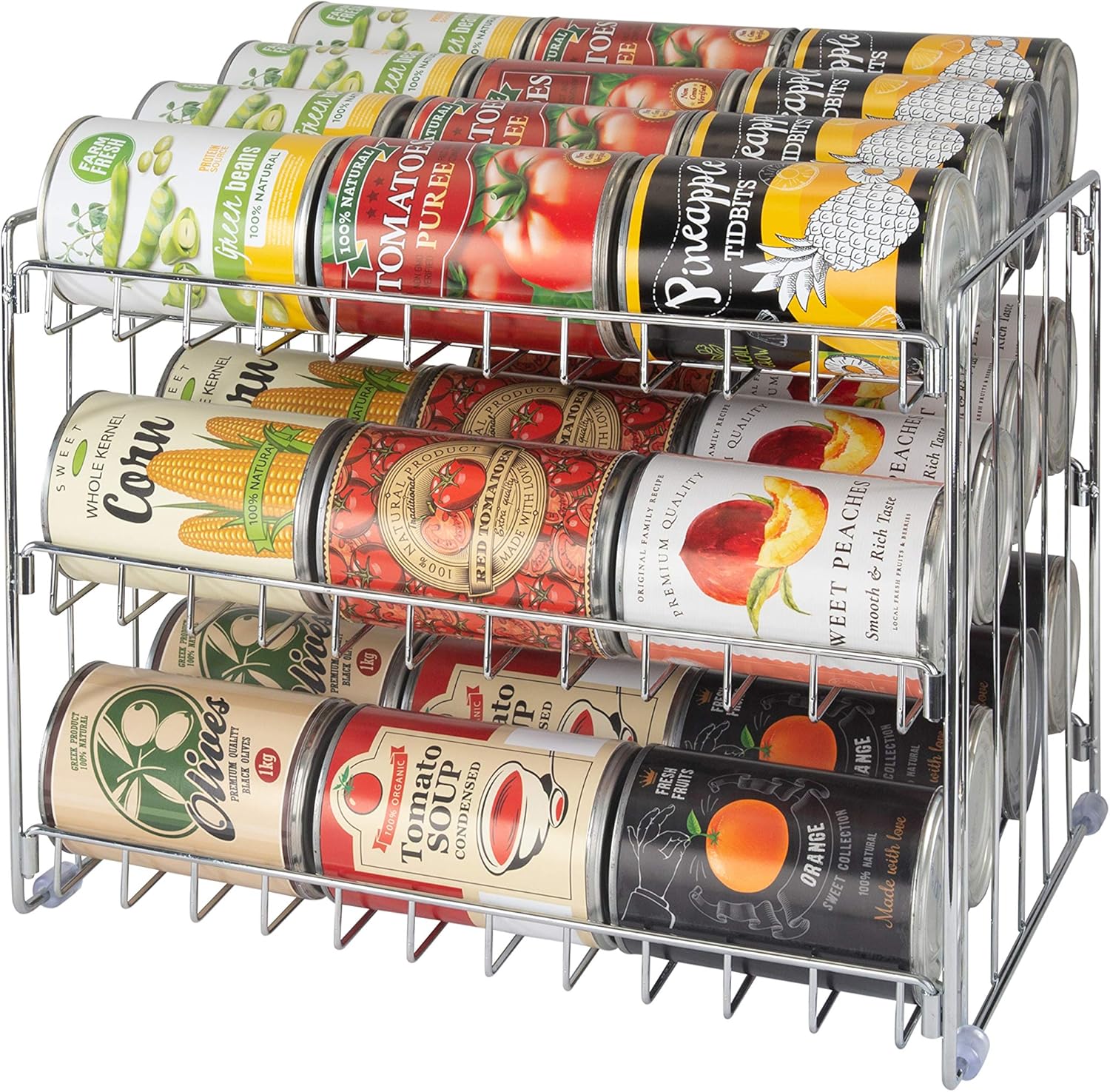 Chrome Stackable Can Dispenser