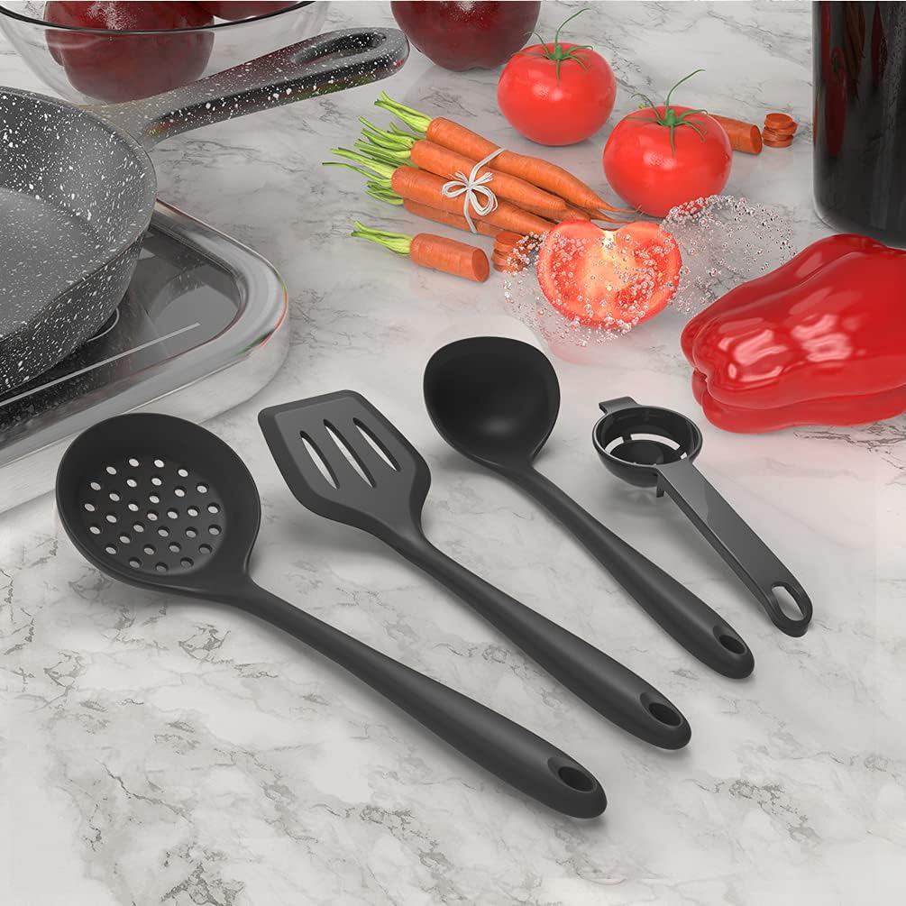 Silicone Cooking Utensil Set, Heat Resistant to 446F