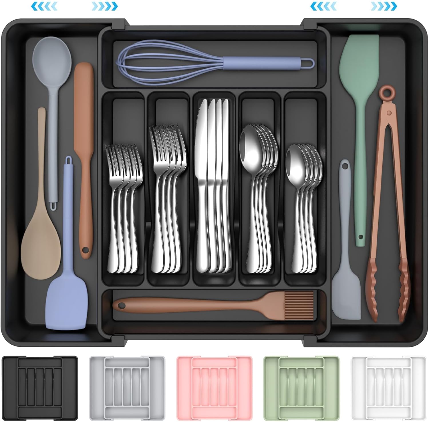Adjustable Cutlery Drawer Organizer